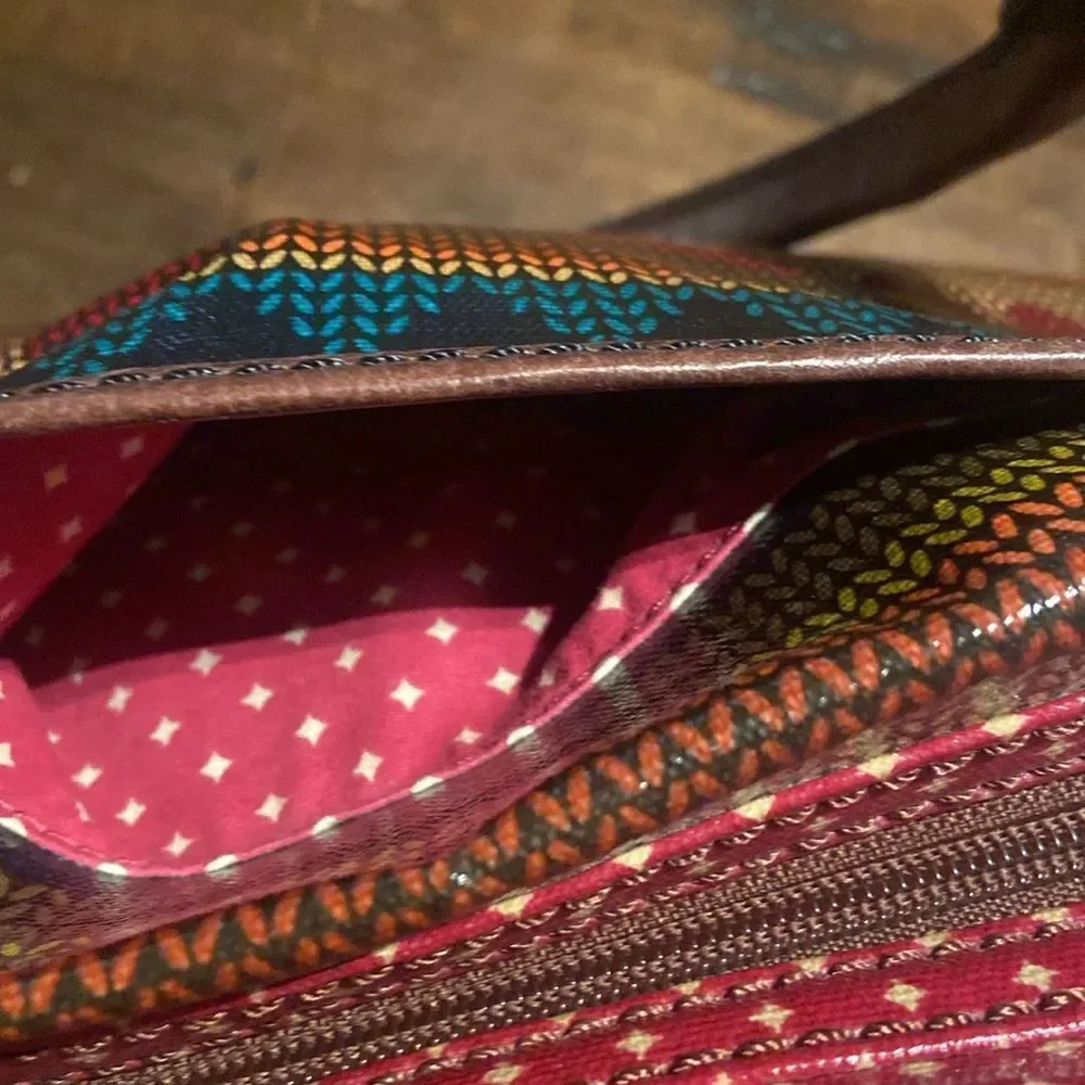 Colorful Patterned Women's Key-per Fossil bag purse - Picture 5 of 15